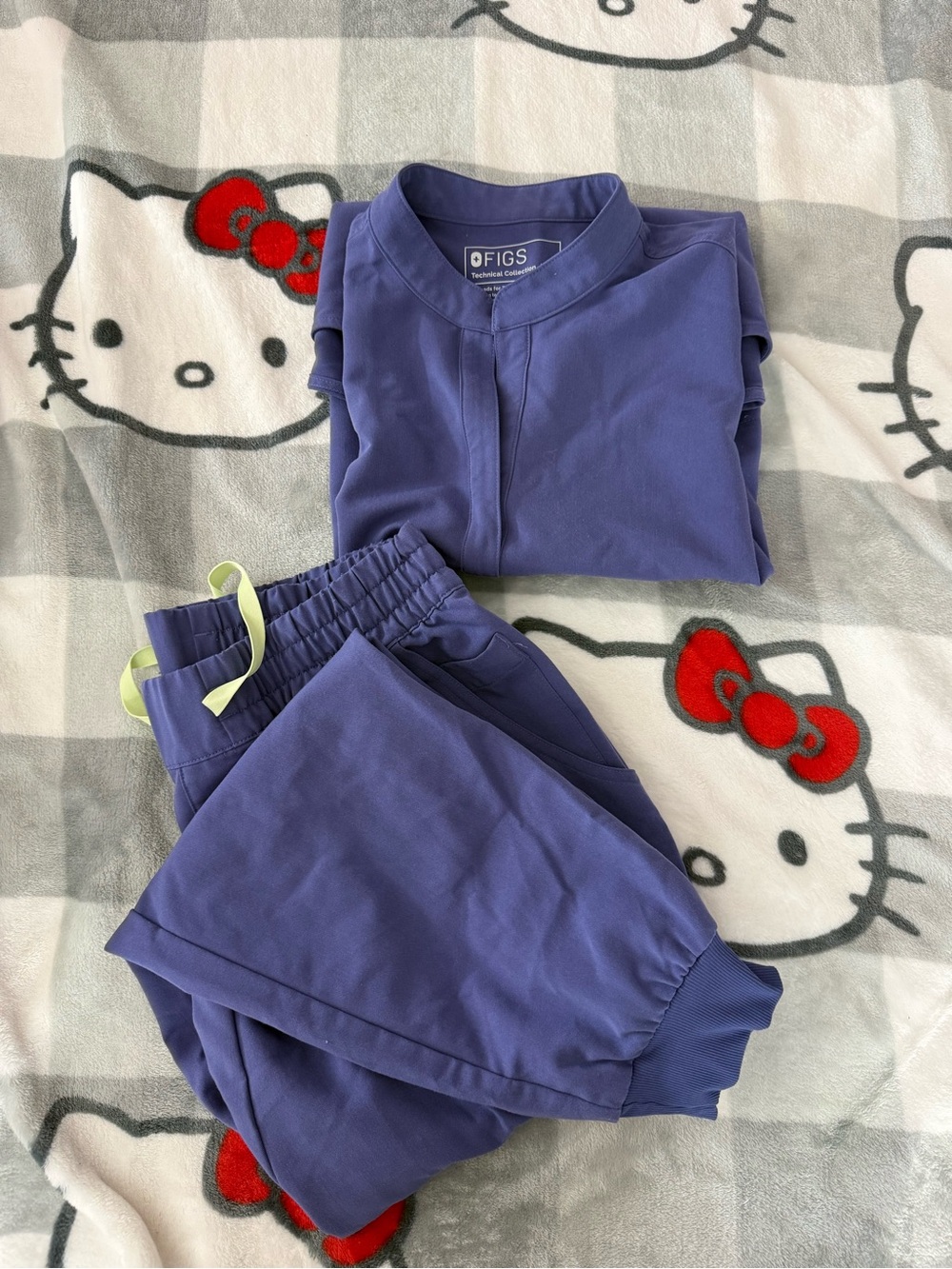 FIGS Technical Collection Scrub Top and Pants Set